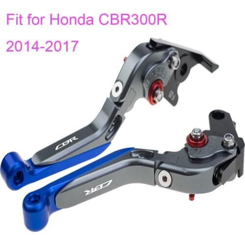 KODASKIN Left and Right Folding Extendable Brake Clutch Levers for Honda CBR300R 2014-2017