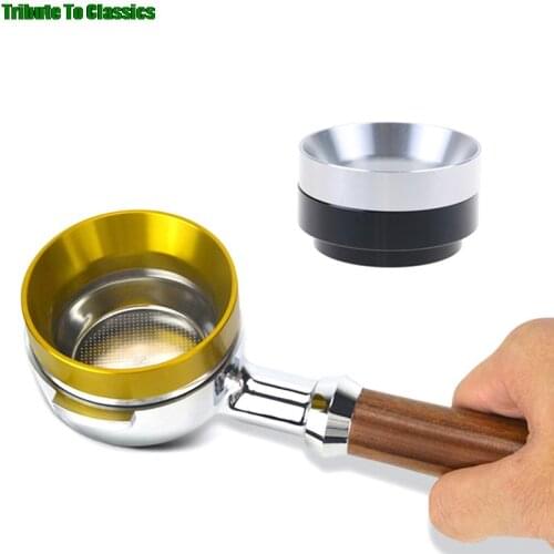 53mm Stainless Steel Intelligent Dosing Ring Brewing Bowl Coffee Powder For Coffee Funnel Portafilter