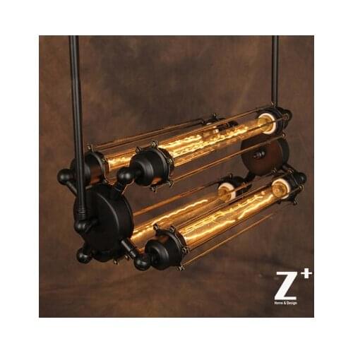 Replica item American Style pendant light 4 bulbs Edison iron Lamp Loft Coffee Bar Restaurant industrial vintage free shipping