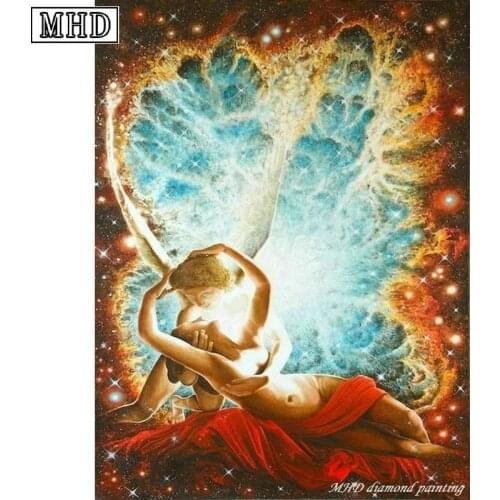 MHD full square drill diy diamond painting couple 3D diamond cross stitch mosaic new arrival handmade art icon SC152