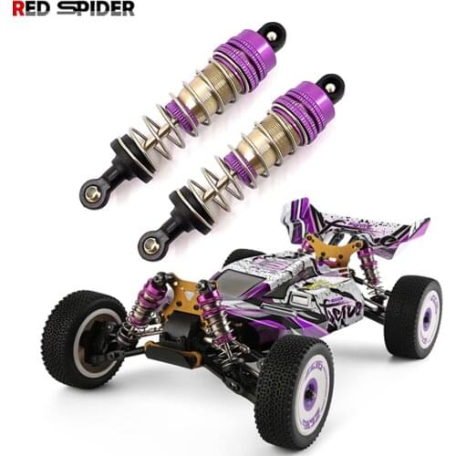 2PCs Metal Front&Rear Universal Shock Absorber for Wltoys 124019 144001 RC Car Upgrade Parts