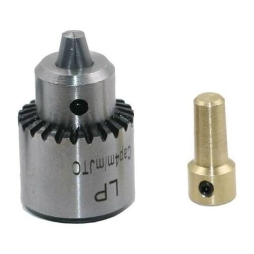 Micro Drill Chucks Motor Jaw Clamping 0.3-4mm Cone Mounted Spindle 3.17mm Shaft U50E