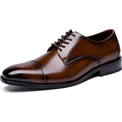 A108 Mens Leather Shoes Leather Fashion Comfortable Wear-resistant Casual Fashion Burst Four Seasons Trend Adult Mens Shoes