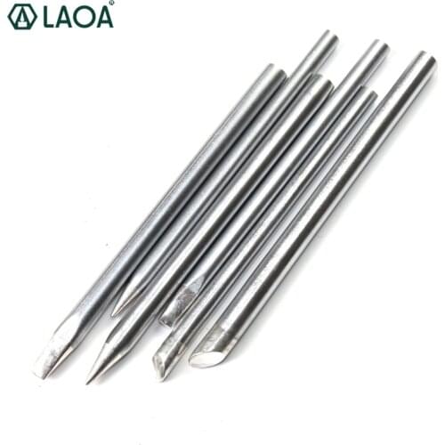 LAOA 5pcs 30/40/60W Soldering Iron Tip Solder horn Soldering Head For Replace and Rework For LA812530/40/60