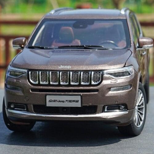 Original Factory Authentic 1/18 J Eep Grand Commander Gac Fiat Chrysler Diecast Brown Metal Suv Car Model with Small Gift