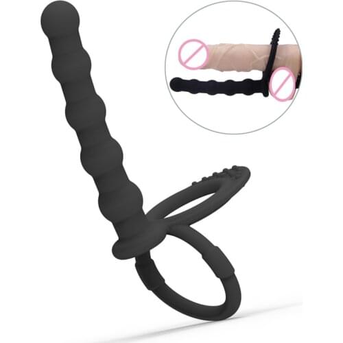 Strap On Dildo Double Penetration Penis Bullet Vibrator Sex Toys For Women Man Anal Beads Plug Adult Prostate Massage