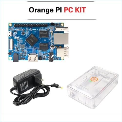 S ROBOT Orange Pi Pc SET5: Orange Pi Pc + Transparent ABS Case + Power Supply Supported Android, Ubuntu debian OPI7