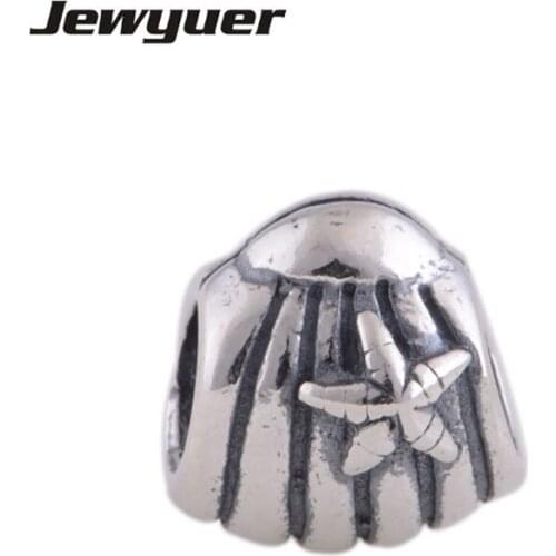 Summer collection Silver Seashell charms 925 Sterling Silver fine jewelry Fit bead Charm Bracelet DIY for women BE231