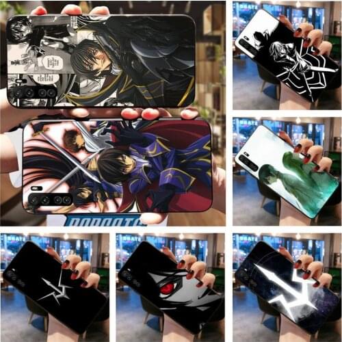Anime Code Geass Lelouch Silicone Black Phone Case For Huawei Nova 6se 7 7pro 7se honor 7A 8A 7C Prime2019