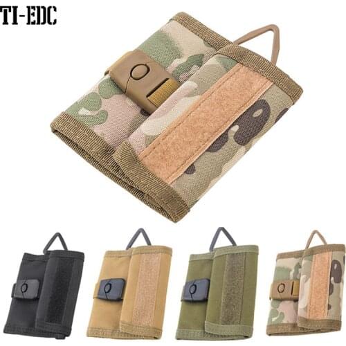 800D Nylon Outdoor Sports Travel Wallet & Key Cases Purse Mesh Pocket Hook Loop and Buckle Cloure Tactical Molle Bag