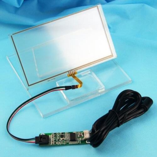 USB Controller +6.2" Inch 155*88mm 4 Wire Original Universal Capacitive Touch Screen Digitizer Glass Panel for GPS Tablet PC
