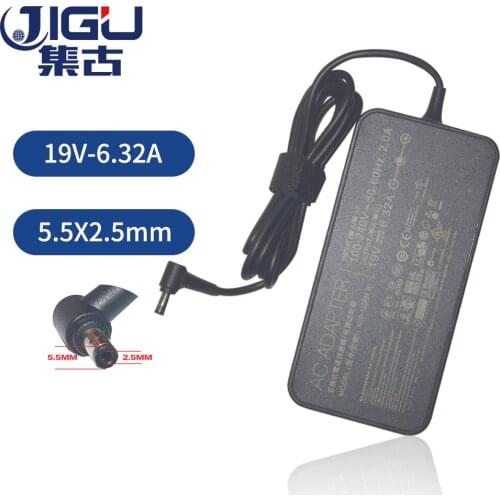 JIGU 19V 6.32A 120w Laptop Charger AC Adapter Power for asus G73 G71 UX501 GL751 K73 K53 for acer\hp\toshiba laptop 5.5X2.5mm