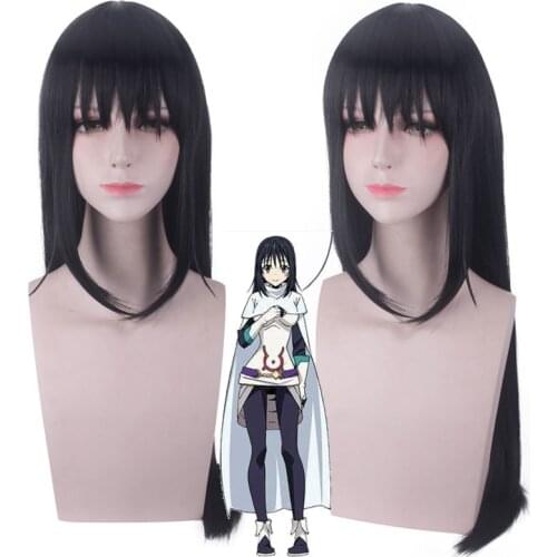 That Time I Got Reincarnated As A Slime Cosplay Wig Shizue Izawa Long Black Fake Hair Tensei Shitara Slime Datta Ken Wigs