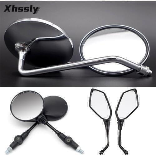 Motorcycle Mirror Scooter Rearview Mirrors Side Mirror For HONDA Rebel 250 Bros 160 Shadow Vt750 Cbr 900 Rr Cbr1000Rr Crf 450