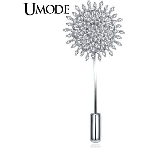 UMODE Fashion Flower Brooches for Women Jewelry Wedding Bridal Apparel Accessories Austrian Crystal Brooch and Pins Gift AUX0009