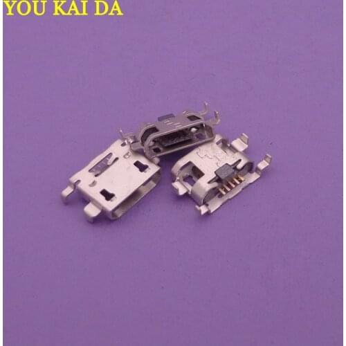 10pcs/lot Charger charging port micro mini usb jack socket Connector replacement repair parts dock plug 5 pin for ZTE Blade L3