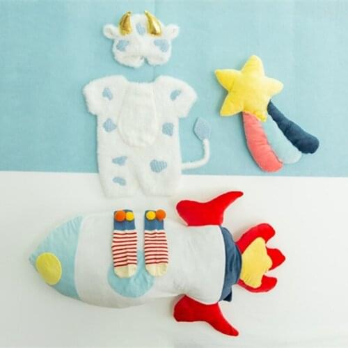 3/5Pcs Baby Cotton Hat Romper Socks Set Newborn Infant Photography Props Outfits 69HE