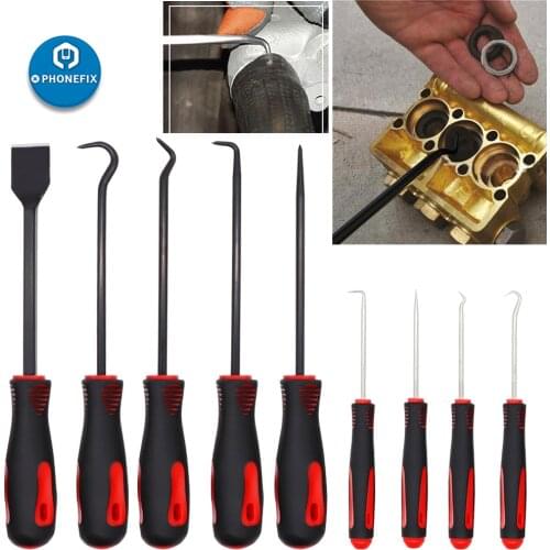 9pcs/lot Car Hook Craft Hand Tools Car O-Ring Oil Seal Puller Removal Tool Kit Pick Set Hook Scraper Kit for Auto Repair