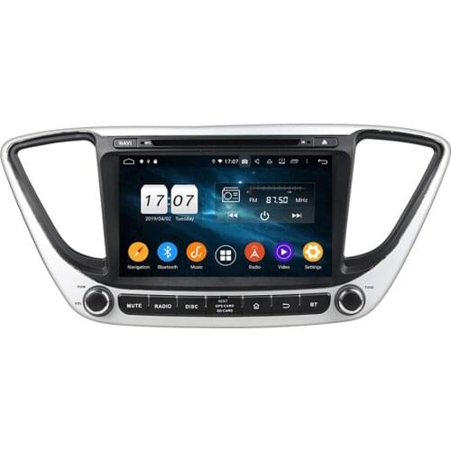 For Hyundai Verna 2016-2019 PX6 Screen Android 10.0 4+128G Car Multimedia Player Video Audio Stereo GPS Navigation Head Unit DSP