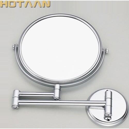 Free Shipping 8" dual Makeup mirror 1:1 and 1:3 magnifier Copper Cosmetic Bathroom Double Faced Bath Mirror,YT-9102-A