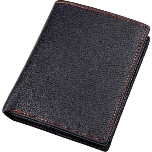 J.M.D Real Cow Leather Wallet Business Casual Wallet Man Cash Purses Card Holder With Coin Pocket 8152A