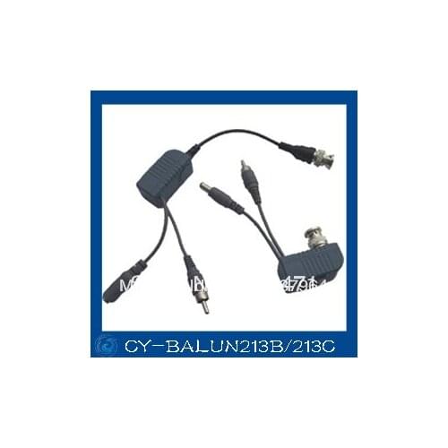 CCTV BNC Audio Video Power Balun UTP twisted pair Power Transceiver,UTP Video Balun with RJ45 UTP Port and Surge Protection