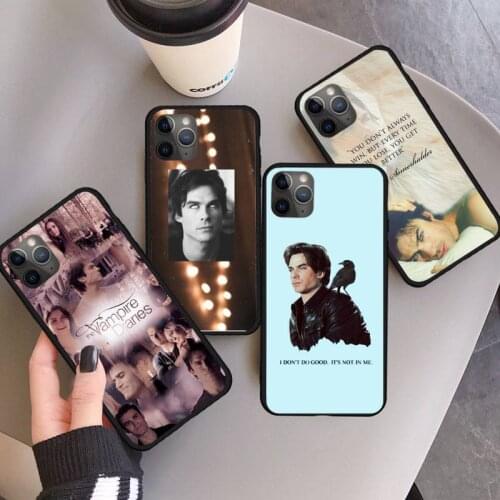The Vampire Diaries Stefan Damon Salvatore Phone Case for iPhone 11 12 pro XS MAX 8 7 6 6S Plus X 5S SE 2020 XR