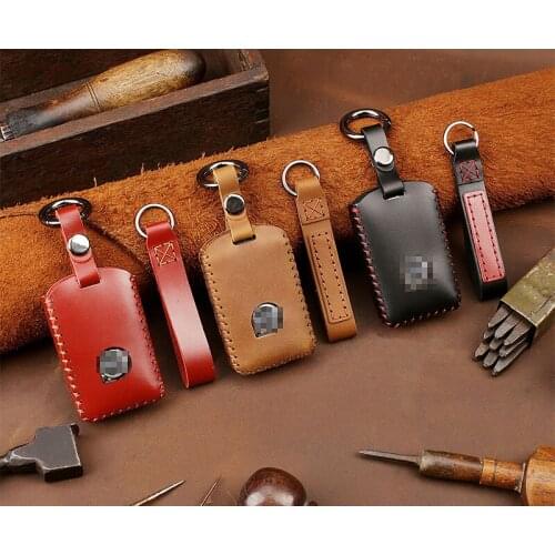 Genuine Leather Smart Car Key Case Cover Bag for VOLVO S90 V90 XC90 XC60 XC40 Key Case Cover for Car Auto Accessories