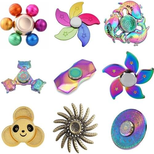 Zinc Alloy Hand Fidget Spinner Fingertip Gyro EDC Finger Spinner For Autism and ADHD Goldfish Ferris Wheel Constellation