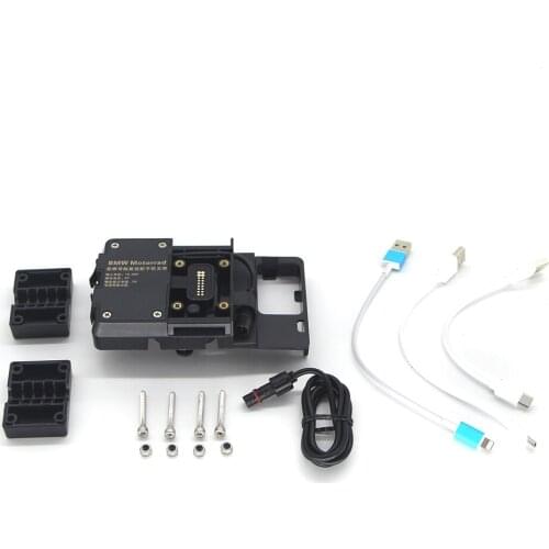 For BMW R1200GS Mobile Phone Navigation Bracket For Honda Motorcycle USB Charging 12MM Mount
