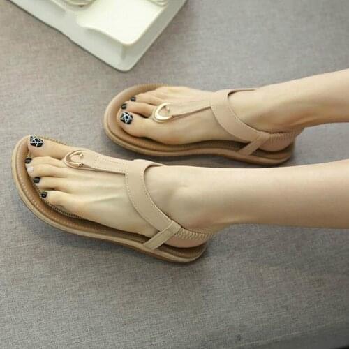 Classic female shoe elastic strap fashion shoes women sandals slip-on summer new sandals woman shoes metal plus size promotional