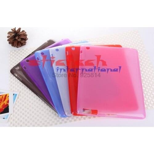 By dhl or ems 100pcs Crystal Clear PC Hard Back Protective Cover Case Shell for iPad 2/3/4 ipad air 1 2 Transparent 9 Colors