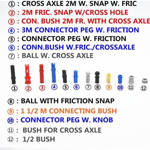 Building Blocks MOC Technic Parts TECHNIC Pins & Bushs compatible with lego for kids boys toy
