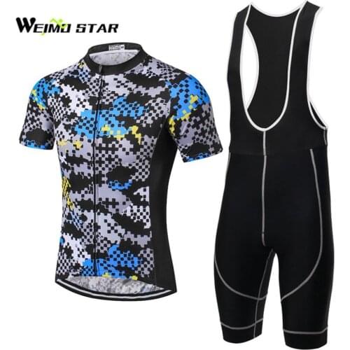 Cycling Jersey Men WEIMOSTAR Camouflage gear mtb roupa ciclismo Bicycle Cycling Wear Tops Breathable Pad Bib Shorts Suit