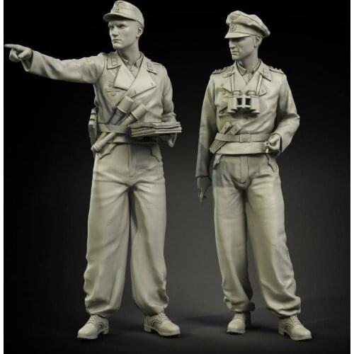 1/35 Soldier Tankers 1941-45 Set, Resin Model Soldier, GK, World War II military theme, Unassembled and unpainted kit