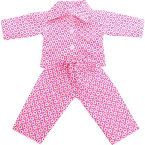 New style high quality pajamas For 18 inch doll/ 43cm New Zaps for Chridren birthday Gift