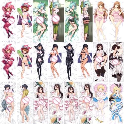 October update Anime Sword Art Online Yuuki Asuna Shinozaki Rika Kirigaya Suguha hugging Body pillowcase Dakimakura pillow cover