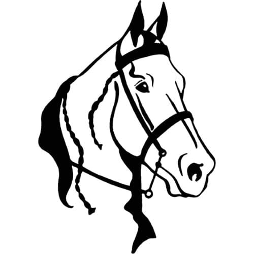 S51503 Various Sizes/Colors Car Stickers Vinyl Decal Horse Head Animal Motorcycle Decorative Accessories