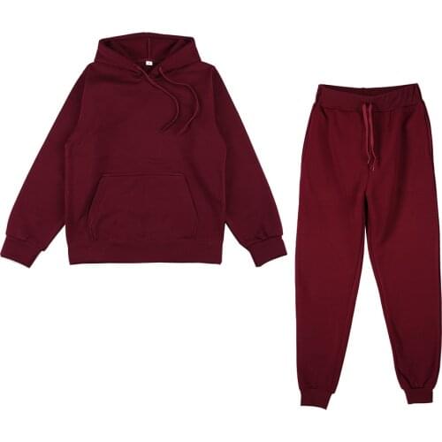 2021 Mens Sets Hoodies Pants Autumn Winter Hooded Sweatshirt Sweatpants 2 Pieces Set Jogger Running Suit Casual Sports Suit Gym