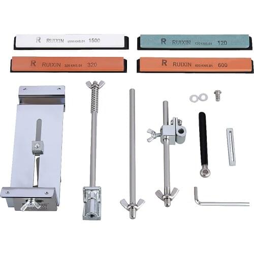 Stainless Steel Sharpener Sharpening System Tools Fix-angle With 4 Whetstone