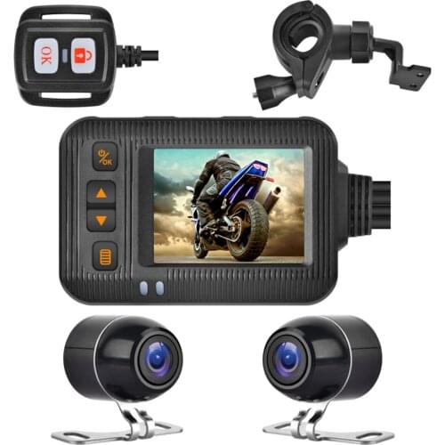 SE20 1080P Motorcycle Dash Cam Front + Rear Camera 2 inch Display Dual Channel Motorbike Video Recorder DVR System