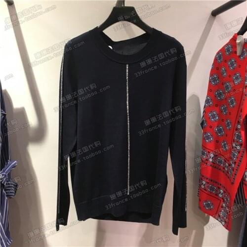 Patads French womens s s spring summer street paifan light wool sweater Anouk s2300e