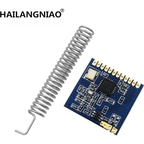 10 Set Mini SI4432 Remote Wireless Transceiver Communication Module 240MHZ-930MHZ + Spring Antenna, Distance 1000m