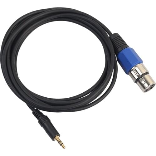 3.5mm 1/8" Male To XlR Female Stereo Mic Cable Mixer Speaker 10ft