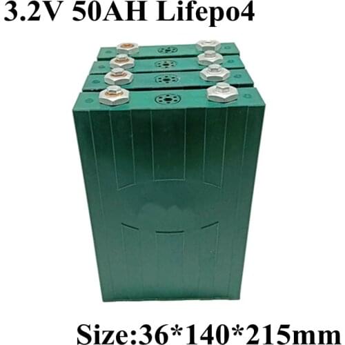 Brand Rechargeable 3.2v 50ah Lifepo4 Lithium Battery 3C 150A Discharge Rate for 12v Electric Car Power Bank Battery Pack Diy