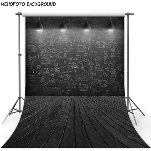 Photography Backdrops Back to School Theme 5x7 Photo Backdrop Drop Light with Black Wood Floor Kids Photo Studio Photocall