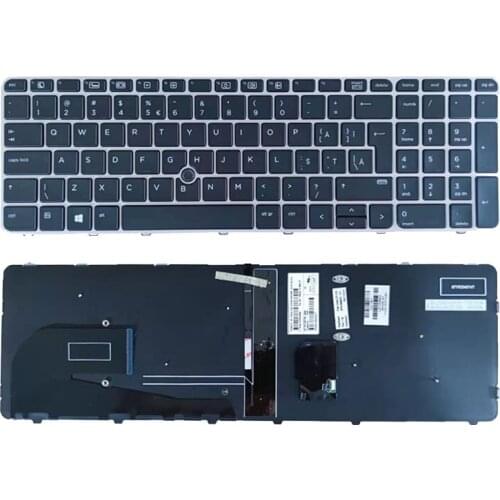 90% New Laptop Backlit Keyboard for HP Elitebook 850 G3 755 G3 Genuine Notebook US English Keyboard