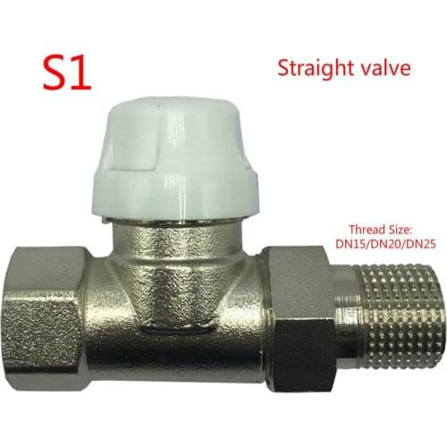 Brass Thermostatic Control Valve Straight Angle valve PPR valve Heating Actuator Thermostatic head for underfloor heating system