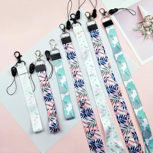 Fashion DIY Ribbon Band Keychain Short Long Ribbons Phone Case Lanyard Home Key Chain Car Key Ring For Women Men Pendant Jewelry