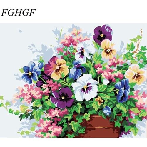 FGHGF Hot Selling Frameless Picture On Wall Acrylic Oil Painting By Numbers Home Decoration Abstract Drawing By Numbers